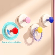 Dopamine Color Hook No punching Suction Cup Hook Bathroom Wall Mounted Hook