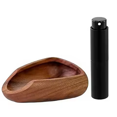 Multifunctional Wooden Coffee Bean Dosing Cup with Spray Bottle Barista Set Coffee Dispenser Cup Cof