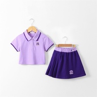 BG222 - 03/14 NY Purple polo skirt Set