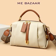 🎁  Women's 2026 Retro European Pillow Tote SM-5182 Medium Crossbody Handbag with Color-Block Letter 
