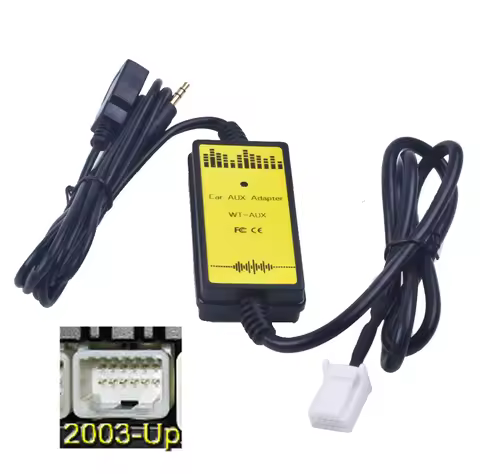 Car CD Adapter MP3 Audio Interface AUX USB Adapter SD 2x6P Connect CD Changer for Toyota Camry Corol