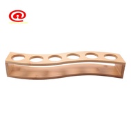 Shot Glass Holder Set-1Oz/30Ml Shot Glass Set Bamboo Shot Glass Holder, 6Pcs Shot Glass Set, Perfect