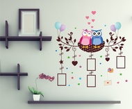 OLLstore 3051 OWL FRAME Removable PVC Wall Sticker Home Decor