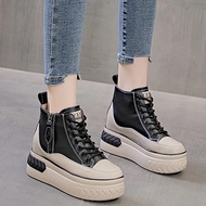 Giày Nữ cổ cao tem V35 đế xuồng 8cm PB750-4141