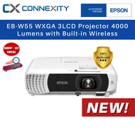 Epson EB-W55 WXGA 3LCD Projector 4000 Lumens Projector WXGA Projector Office Projectors Wireless Eps