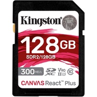 ผลิตภัณฑ์ที่ผ่านการรับรองจาก Kingston 128GB Canvas React Plus การ์ดหน่วยความจำ SDXC UHS-II (ไม่มีเคร