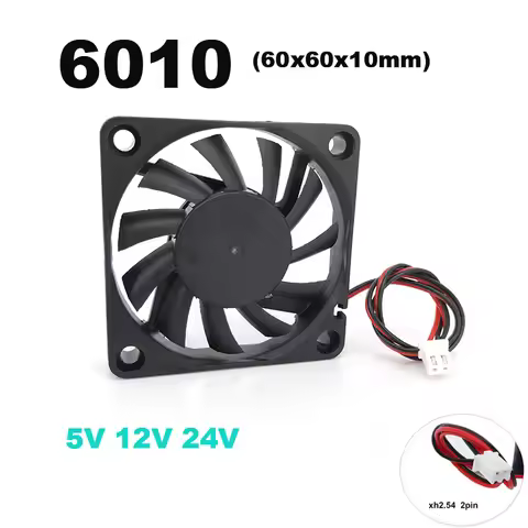 6010 6cm 60mm DC 5v 12V 24V Cooling Fan Brushless for Reprap 3D Printer Parts DC Cooler 60x60x10mm P