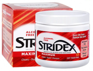 Stridex - 2%水楊酸清潔去痘痘棉片55片 紅色 [平行進口]