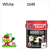 9000 GLOSS FINISH 1L - 1145 White • Nippon • High Gloss Finish • Interior And Exterior Wood And Meta
