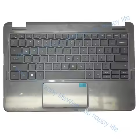 L... New Palmrest Upper Case w/US Keyboard TP For Dell Latitude 11 3120 E3120 2-in-1