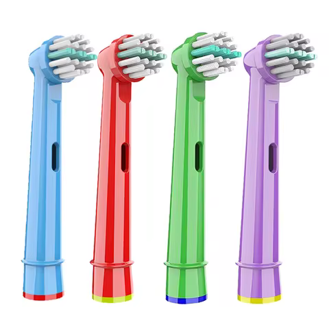 4 Pcs/Pack Kids Replacement Brush Heads For Oral B Children Electric Toothbrush Head Extra-Soft Bris