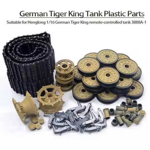 Henglong Tiger King Tank 3888A-1 Toys Accessories Plastic Crawler Main Wheel Rocker Arm Drive Induce