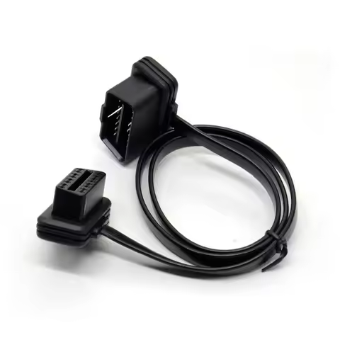 30CM 60CM 100CM Noodle Cable OBD2 Extension Cable OBD2 16Pin Male To 16Pin Female OBD II Connector f