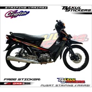 YAMAHA CRYPTON VARIATION STRIPING CRYPTON MOTORCYCLE STICKER LIST/