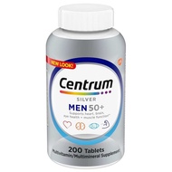Centrum Silver Men 50+ Multivitamin (200 Tablets) | Heart, Brain, Eye & Muscle Support with Vitamin 