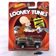 Hot Wheels 2014 Pop Culture Looney Tunes - '85 Ford Bronco 4×4 (Elmer Fudd) Card not mint