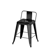 XUXU เก้าอี้บาร์ เก้าอี้บาร์เหล็ก Steel bar stool เก้าอี้สตูล ทรงสูง พร้อมพนักพิง ที่นั่ง เก้าอี้คาเฟ่ เก้าอี้วางซ้อนได้ทันสมัย เก้าอี้เหล็ก