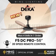 (Sirim) DEKA F5DC PRO Ceiling Fan Remote Control 10+10 Speed Kipas Siling Syiling Cooling