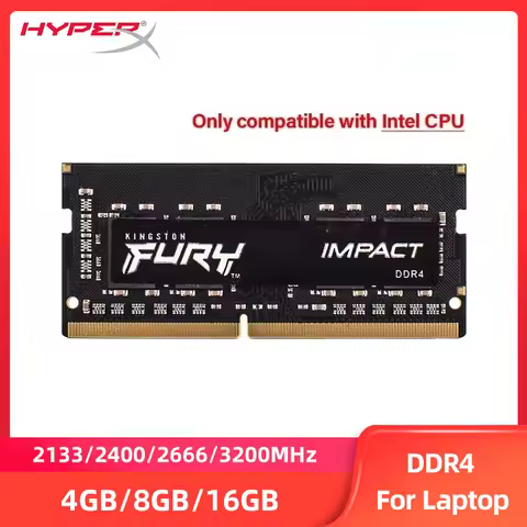 HyperX Fury Laptop Memoria RAM DDR4 4GB 8GB 16GB 2133MHz 2400MHz 2666MHz 3200MHz SODIMM for INTEL CP
