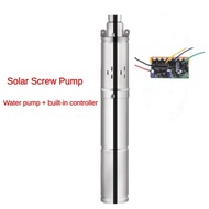 Small Household Stainless Steel Deep Well Submersible Pump Irrigation Efficient Water Pump Solar Bru