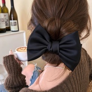 Black Bow Woman Hair Tie Elegant High-End Hair Tie Fashion Hair Accessories