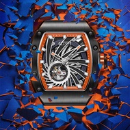 BONEST GATTI Mechanical Watch Full Automatic Skeleton Men Watch Top German Phantom Speed Steel Case 