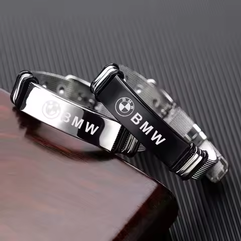 Stainless Steel Bangles BMW-Logo Adjustable Bracelet Women Men Gift For BMW 50th X1 X2 X3 X5 E46 E39