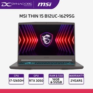 MSI THIN 15 B12UC-1629SG  9S7-16R831-1629 (i7-12650H/16GB RAM/512GB SSD/RTX3050-4G/15.6"144Hz/W11)2Y