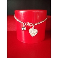 New"Love" A To Z Letter Alphabet Pendent 925 Silver Bracelet.
