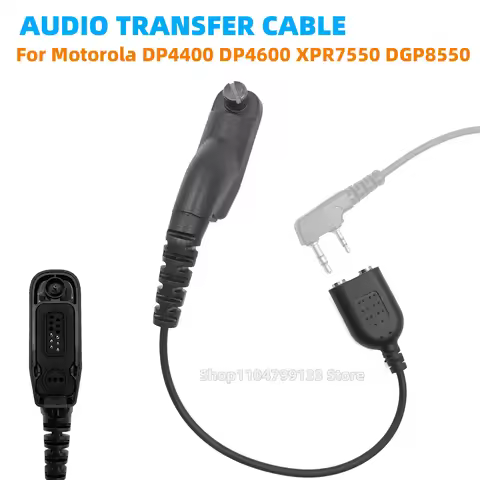 Walkie-talkie Adapter Cable For Motorola DP4000/4400/4600/4800/4000e/4400e/4601e/4801e XPR7550e DGP8