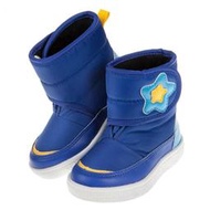 童鞋(14~18公分)ArnoldPalmer雨傘牌星星印花藍色兒童中筒靴M8Q652B