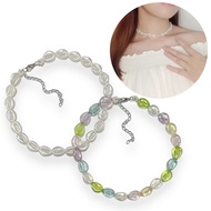 Aquatta Shell Pearl Necklace Korean Aesthetic Shell Pearl Necklace Mermaid