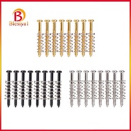 [Blesiya] 8 Set Electric Guitar/Bass Screws Straight Springs Replacement Accs Black
