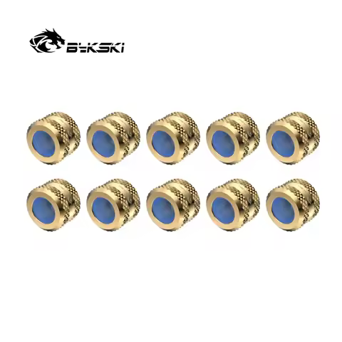 Bykski 10pcs/lot Water Cooling G1/4'' Fitting OD12mm 14mm 16mm Hard Tube Computer Accesspries Use fo