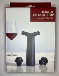 Wine Pump Vacuum Stoppers | Food Grade Wine Saver Set | Pump + 2x Plugs in Box | Local Stock