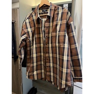 BEAMS heart Brown Checked Shirt Jacket M