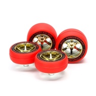 Tamiya 95665 red slicks & Gold plated whl FC 30