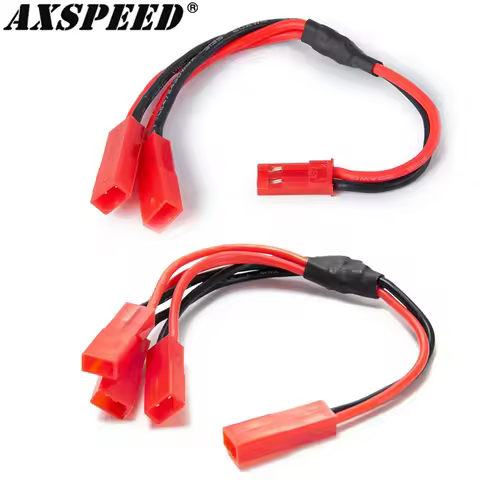 AXSPEED 3 in 1 Cable ESC Power Supply External Wiring JST Connector Cable for 1/10 RC Crawler Car De