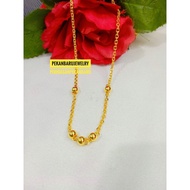 [accpekanbaru] 24k crystal plated necklace + 24k gold plated