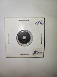 香港古錢幣（一千）1866年