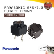 Panasonic 6*6*7.3 Square Brown 10 Million Micro Switch