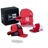 MERAH KATUN NY Hat Unisex Cotton Baseball Cap Men's and women's hats with NY logo RED, MAROON, ORANG