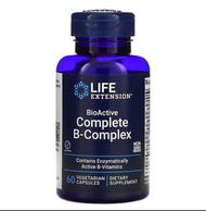 Life Extension Vitamin B Complex, 維他命B雜, Vitamin B+, 60 capsules, 60粒膠囊