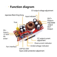 KONLU 1800W 40A DC to DC Step-up Converter Boost Power Supply Module IN 8-60V OUT 12-90V dc to dc วง