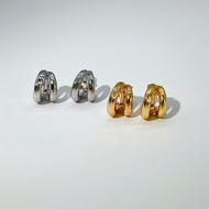 Non Pierced Gold Plated Geometric Clip On Earrings Women Metal Jewelry Fake Piercing Ear Cuff Earing
