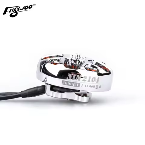 1Pc NIN 2104 Ultralight FPV Motor Silver 1800KV/3000KV High Performance for Drones And Aviation Equi