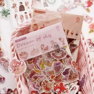 100Pcs/Pack Happiness Cat Decorative Washi Stickers