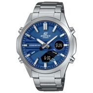 5Cgo CASIO EDIFICE series pointer digital dual display watch EFV-C120D-2A  men's sports watch 【Shipping from Taiwan】
