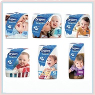 Drypers WeeWee Dry Wee Wee Dry Baby Diaper Mega Pack ( NB82 / S82 / M74 / L62 / XL50 / XXL40 )