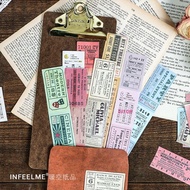 Super long, super long train ticket sticker Set